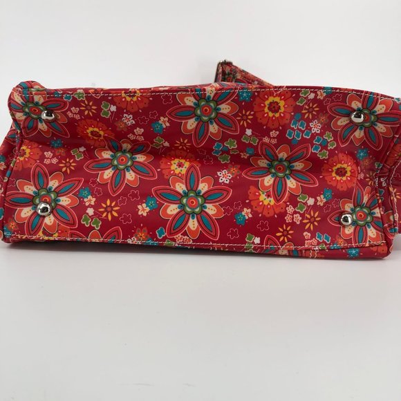 Vibrant Red & Blue Floral Messenger Baby Bag | New With Tags - Picture 8 of 9
